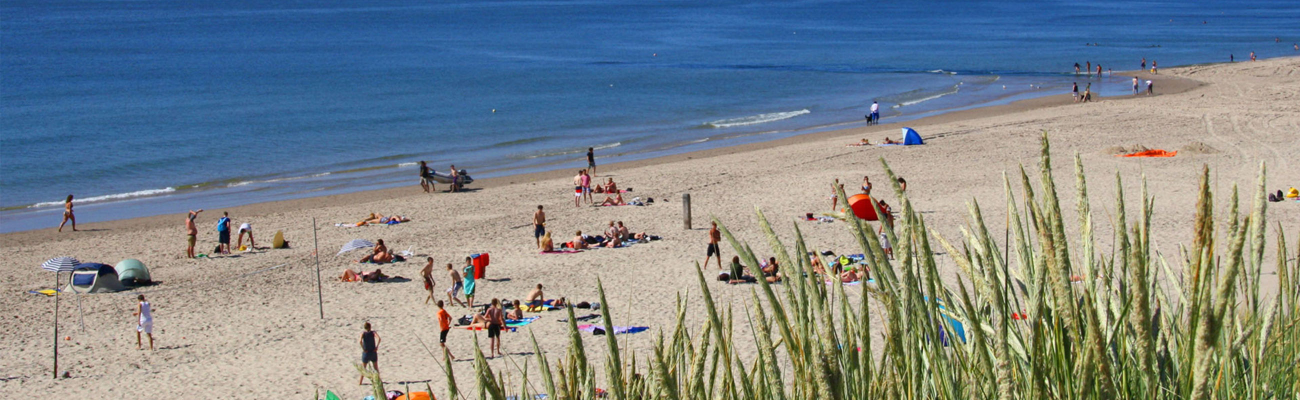 Strand in de zomer