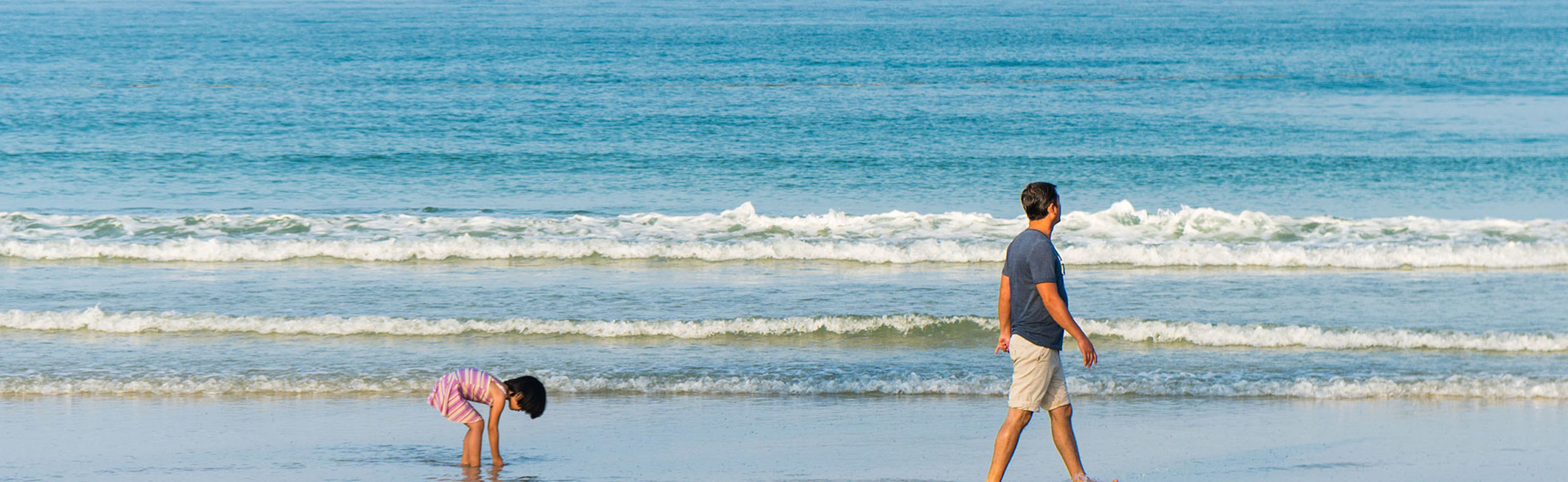 Kind en Pa Strand