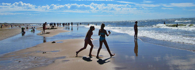 Zomers sfeer op het strand