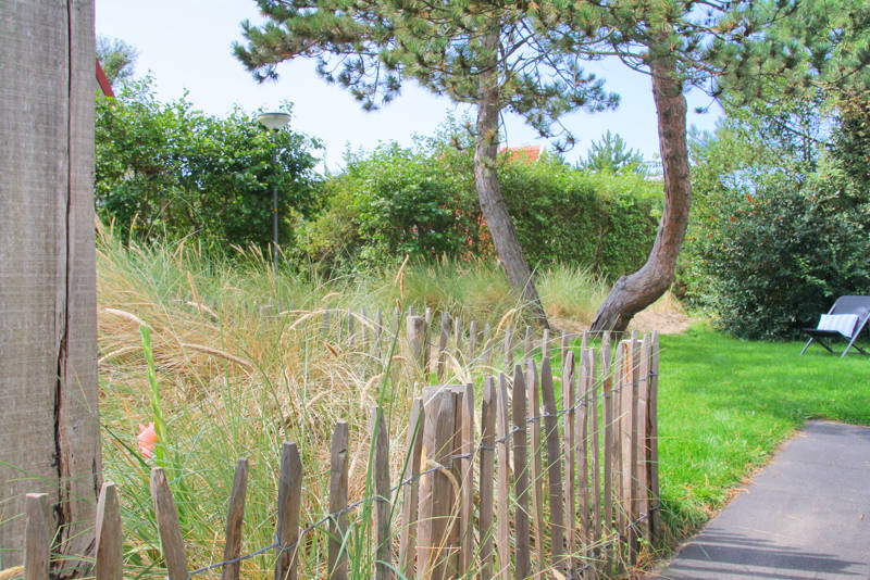 Tuin van 12 persoons Villa Dune 25 in Groote Keeten