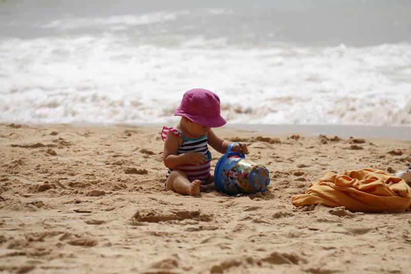 Spelen op het Strand