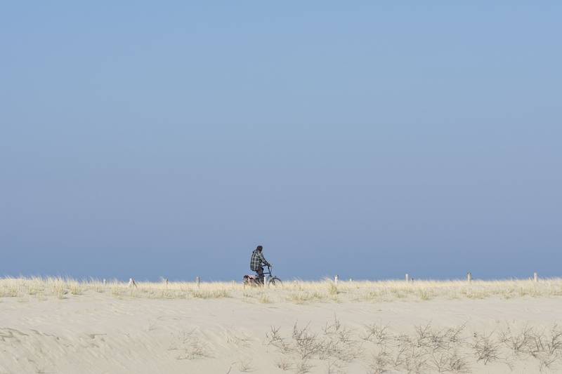 Fietsen in de duinen