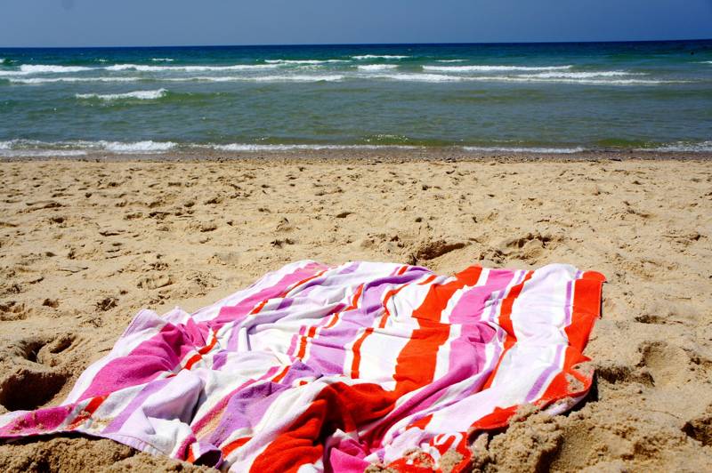 Luieren strand Groote Keeten