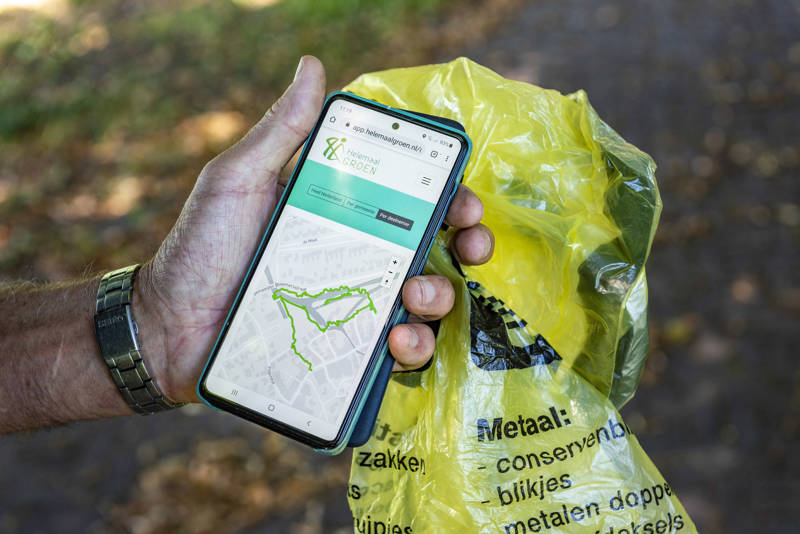 Smartphone route rechtenvrij