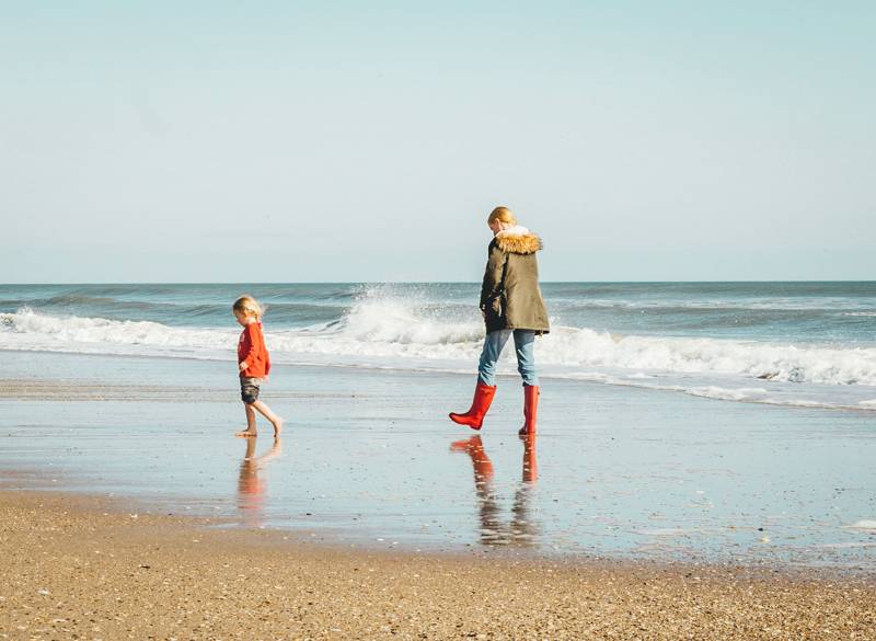 Kinderen op strand
